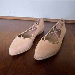 Michael Kors Lace Up Pink Suede Espadrilles EU 39 US 38.5